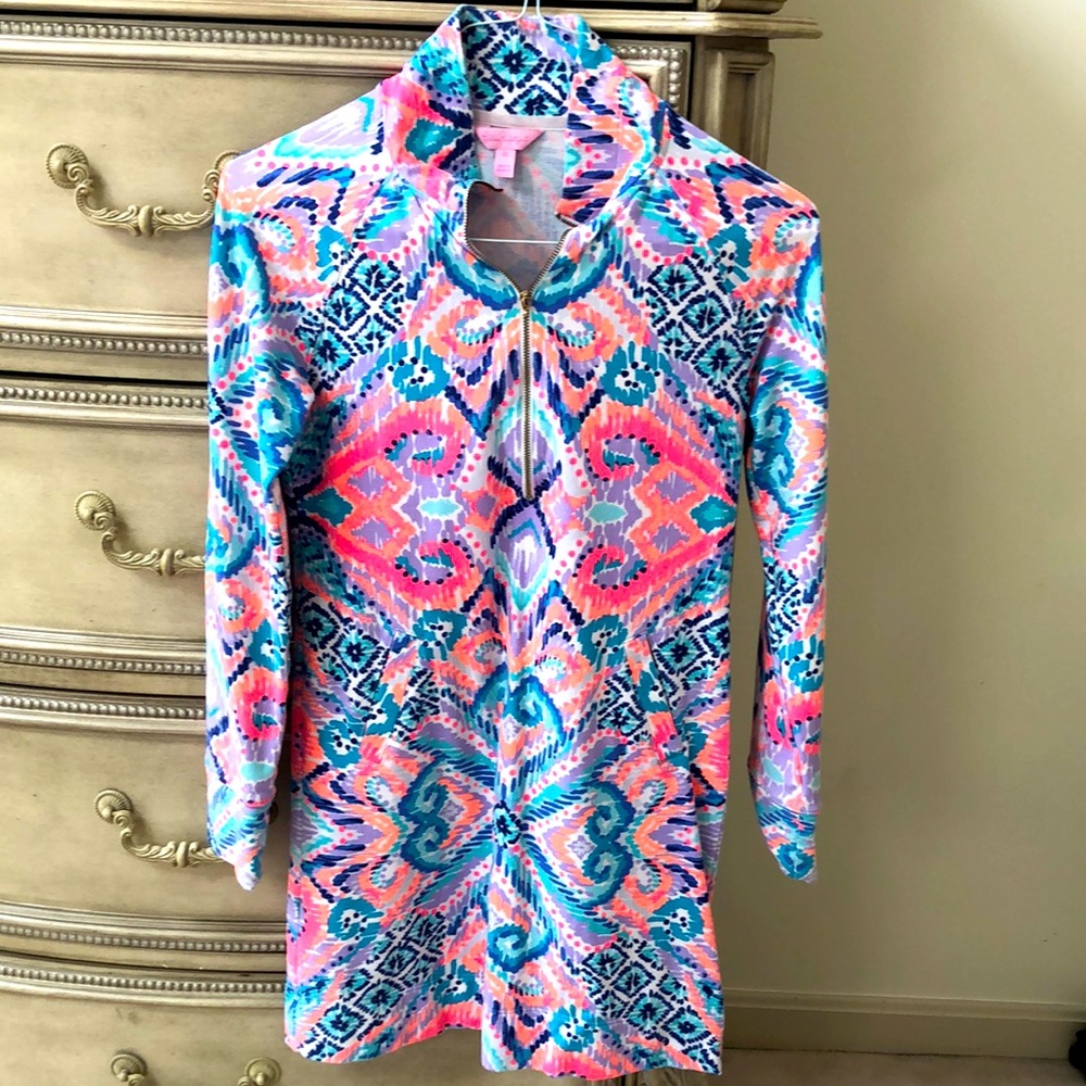 Lily Pulitzer womens SPF 50 half zip dress